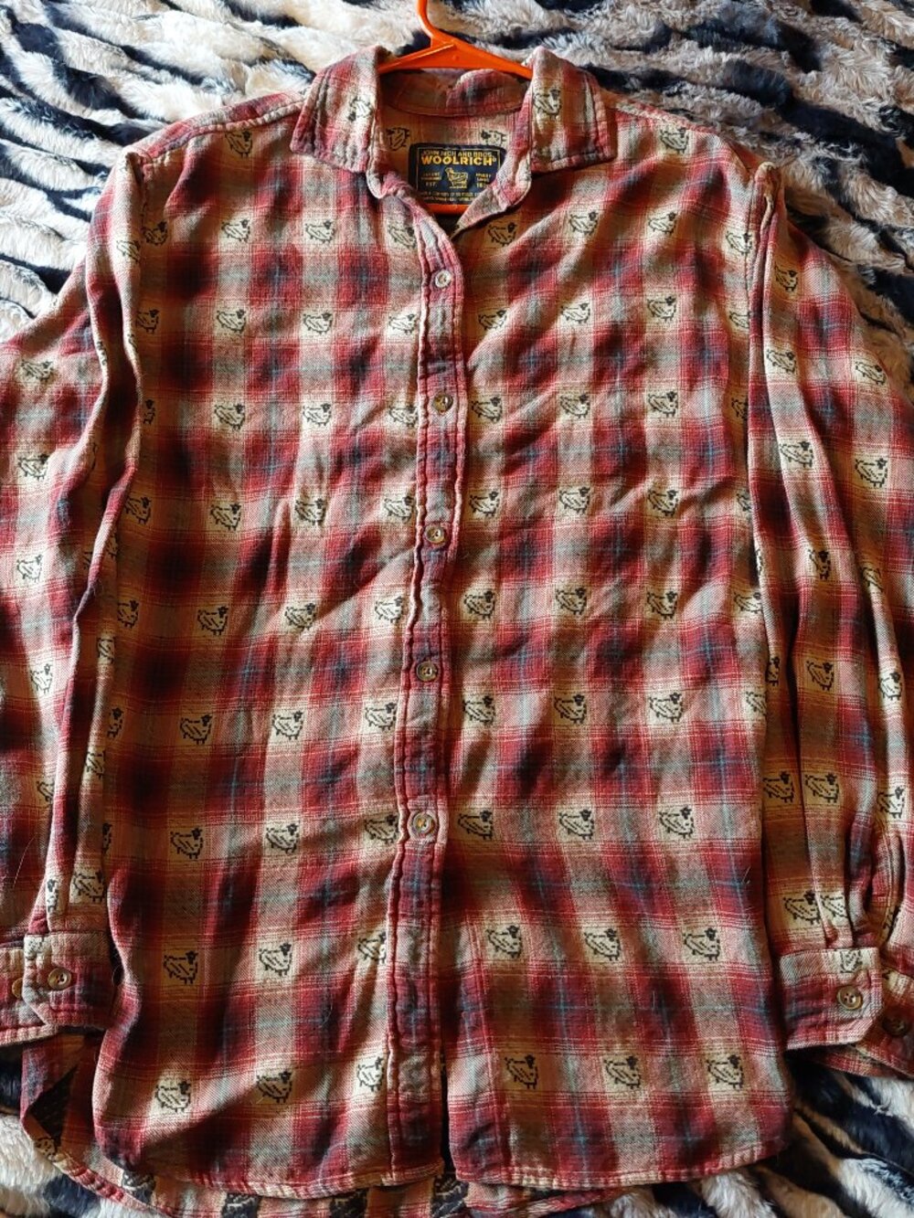 Woolrich Rare Sheep Print Flannel
